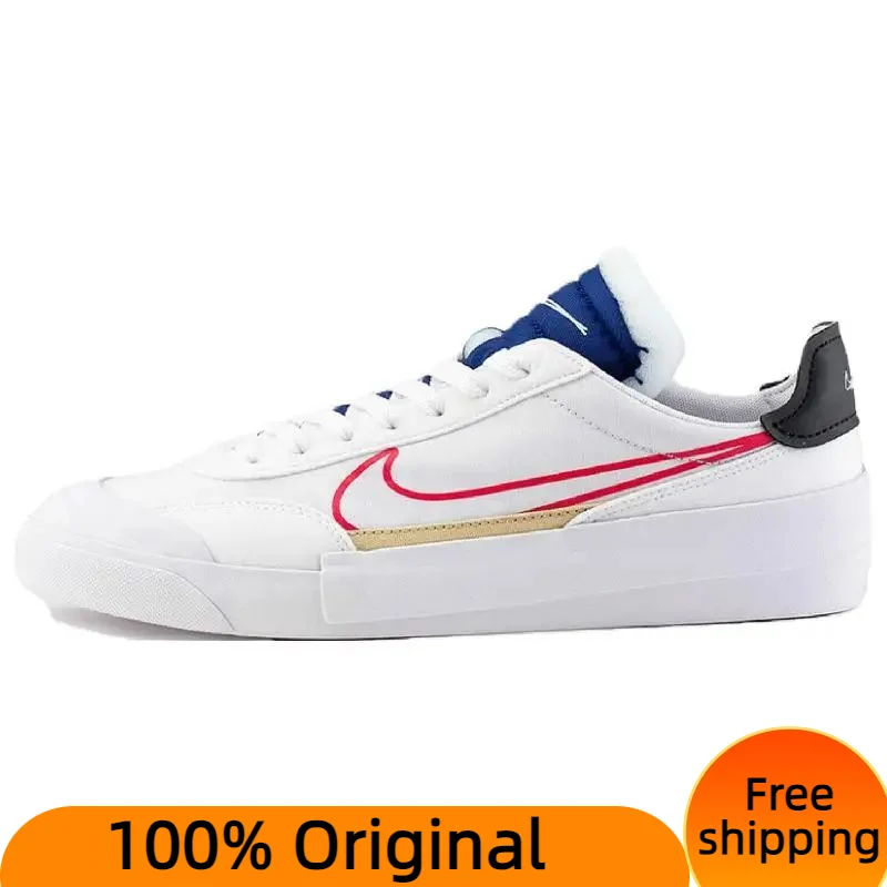 

Nike Drop-Type White Deep Royal Blue Sneakers shoes CQ0989-100 With Original Box