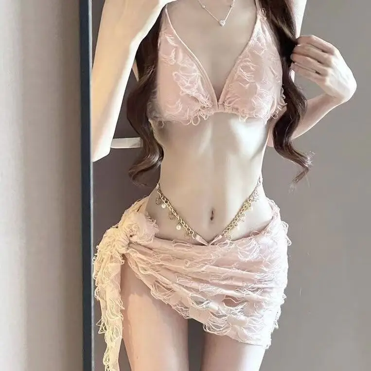 

Bikini Swimsuit Women's 2025 New Three-piece Set Takes Pictures and Looks Good Sexy Gathering Hot Spring Beach Swimsuit Bikini