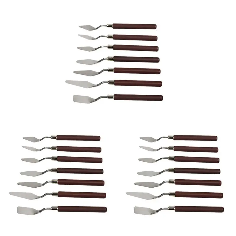 ABRI-21 Pcs Oil Painting Knife Set Oil Painting Shovel Oil Painting Palette Knife Oil Acrylic Painting Tools For Color Mixing