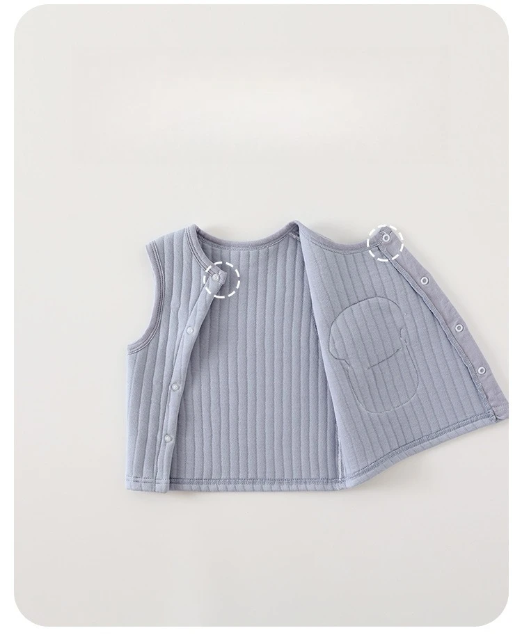 Baby-Weste, Herbst und Winter, warme und dicke Kleidung, Baby-Weste, ärmellose Jacke für Kinder im Alter von 0–3 Jahren – Detail 2