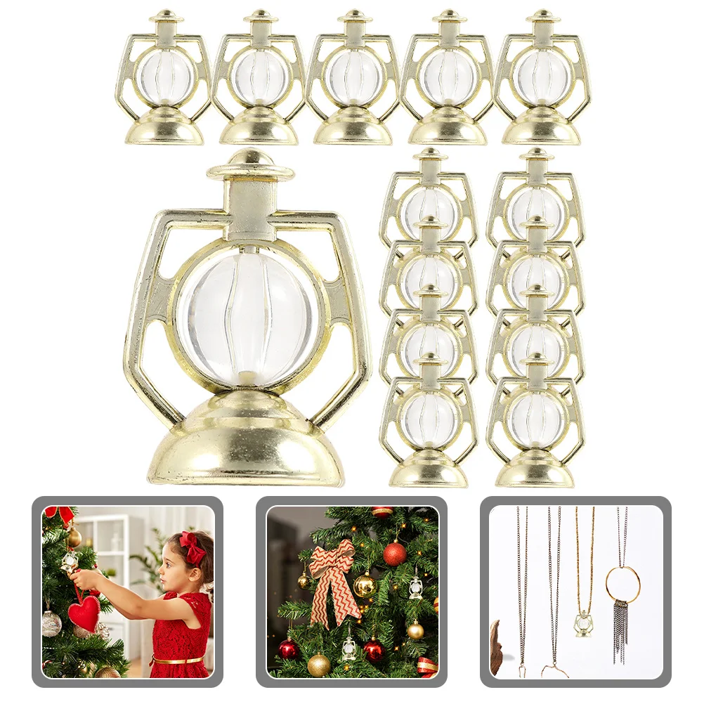 

30Pcs Christmas Tree Hanging Ornaments Vintage Oil Lamp Xmas Decorative Pendants Festive Holiday Decor Party Home Garden