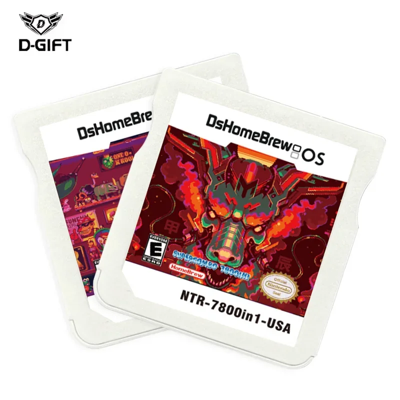 3DS NDS Game Card Combined Card 7800 In 1 NDS Combined Card NDS Cassette 64IN1 208 500 NES US Game card For 2DS/3DS XL