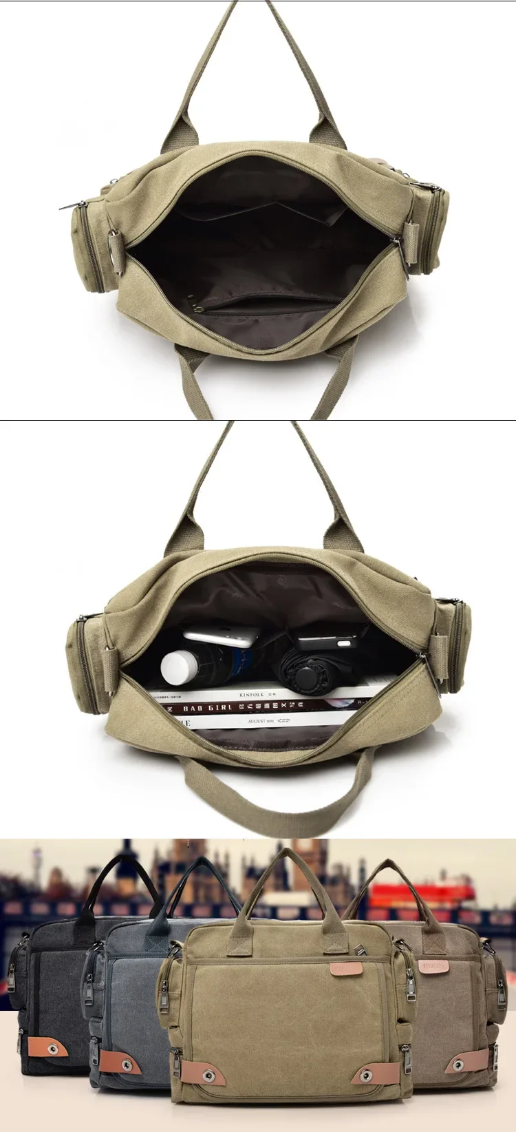 Brand Men Quality Crossbody Bags Male Canvas Shoulder bags Boy Messenger Bags Man Handbags for Travel Casual Large Satchel сумка image 5