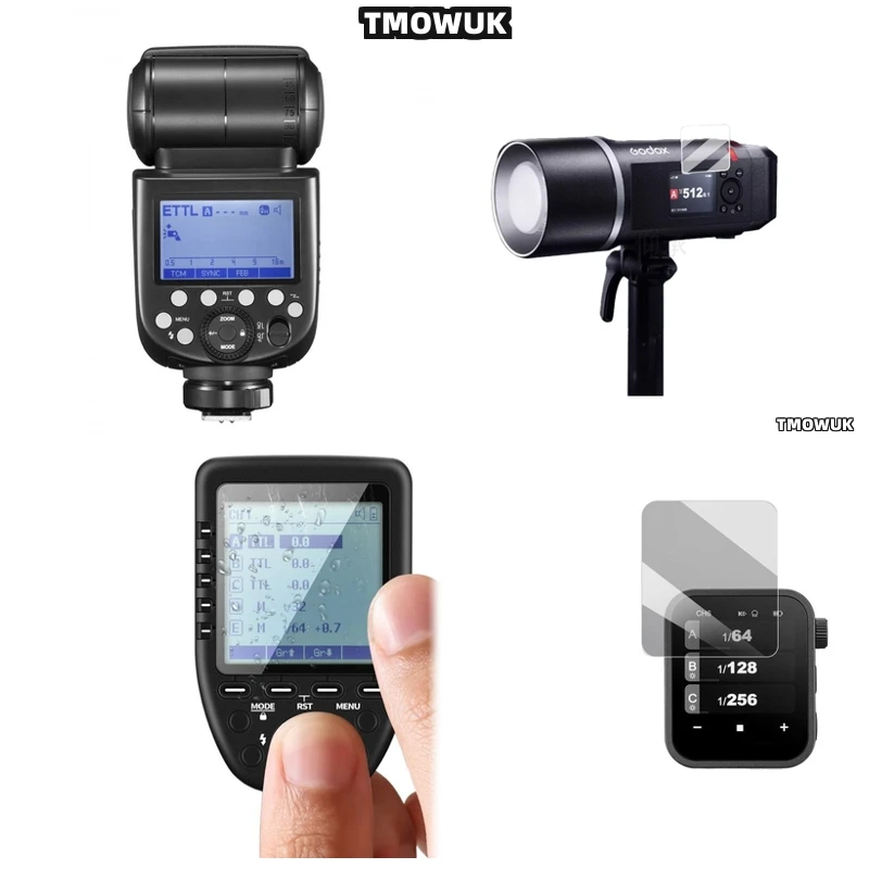 

Excellent Tempered Glass For Godox X3 V100 V1 Pro AD600BM V860 III V850 III TT685 II V480 Flash Light Screen Cover Film Protecto