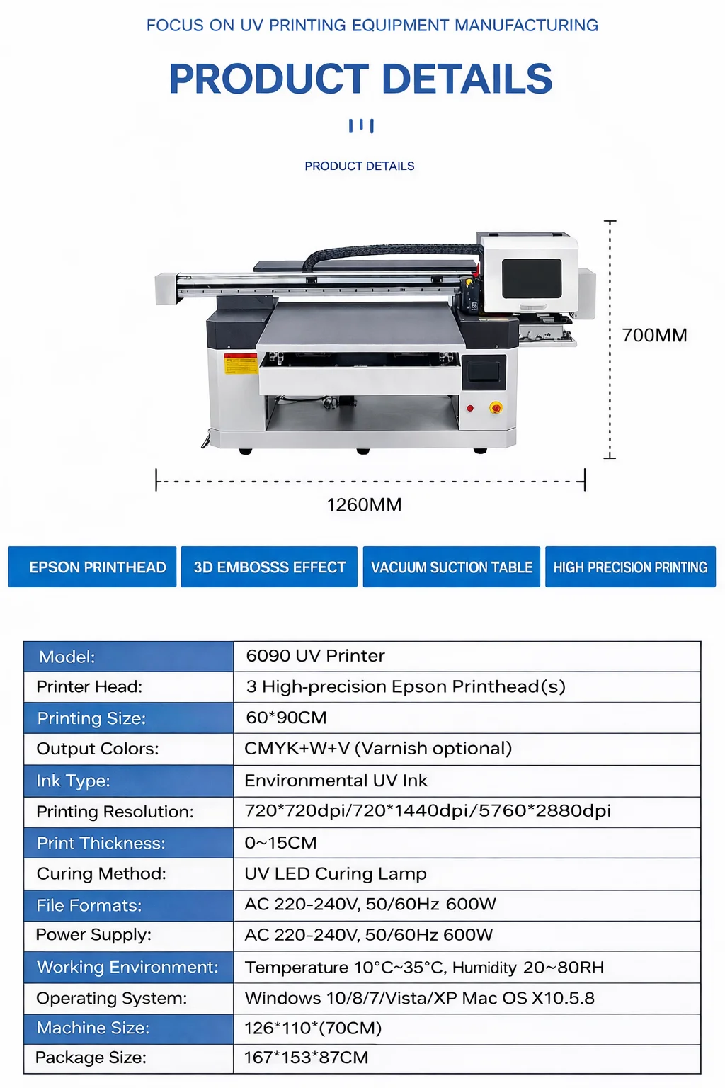 2026 Newest A1 UV Inkjet Printer XP600 Flatbed Semi-Automatic 1200x1200dpi High-Speed Multi-Material Printing