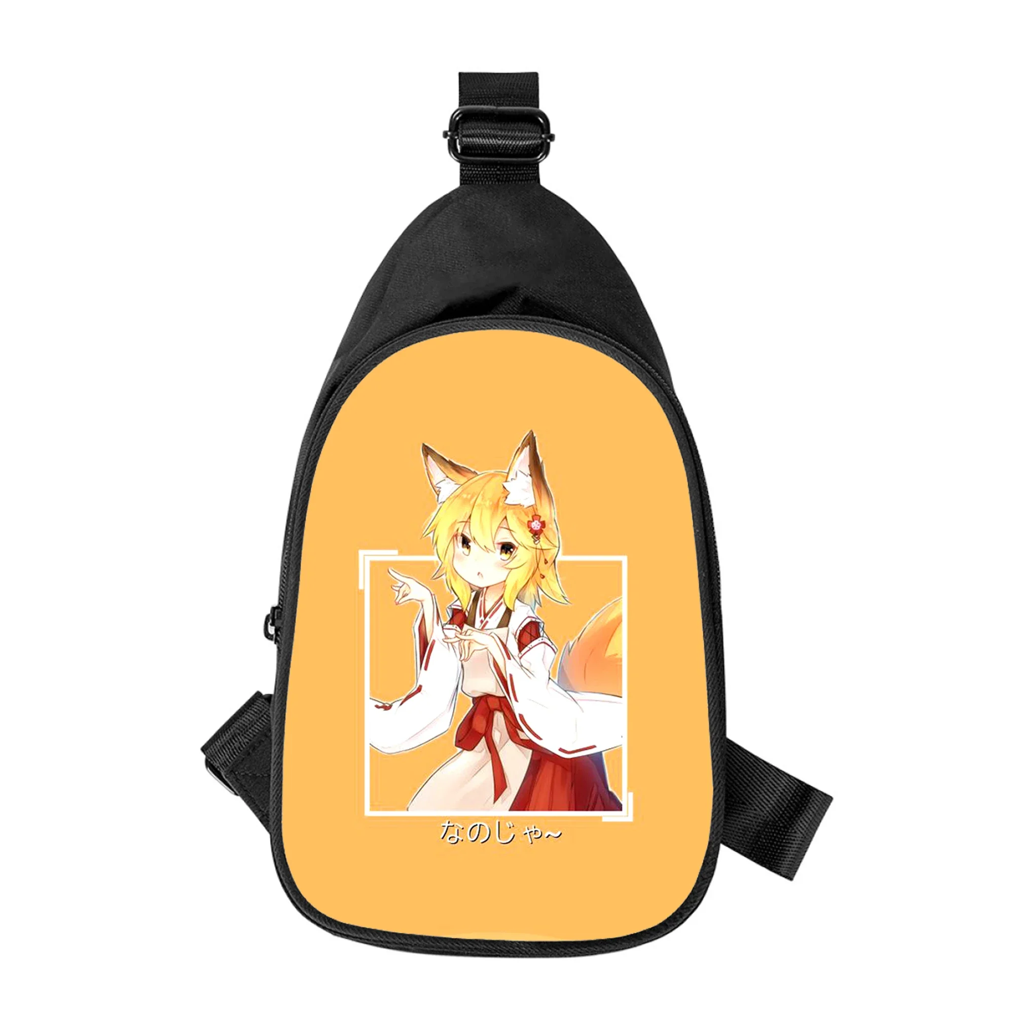 Tas dada selempang pria baru Anime the berguna fox senko san tas bahu wanita diagonal tas pinggang sekolah suami pak dada pria