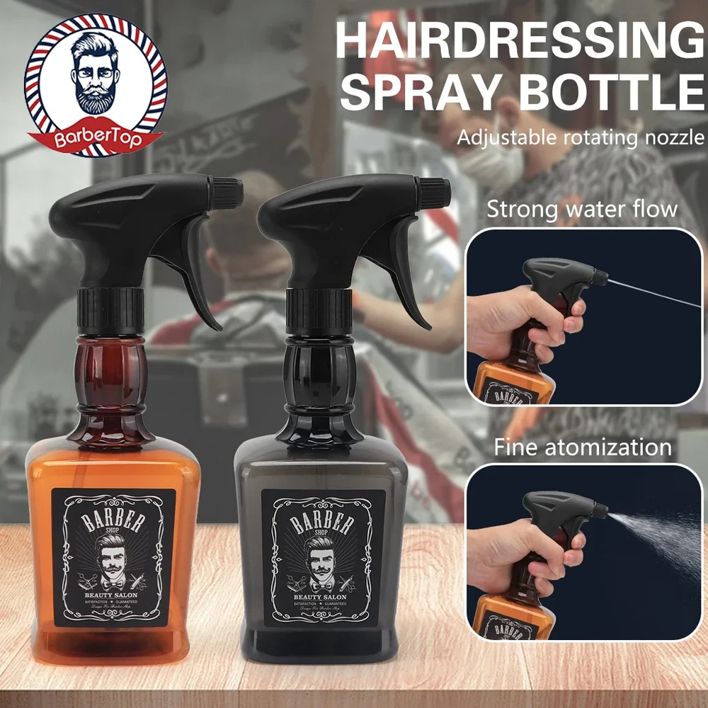 

Spray Bottle Salon Barber High Pressure Water Can Hairdressing Retro Fine Mist Alcohol Disinfection Sprayer