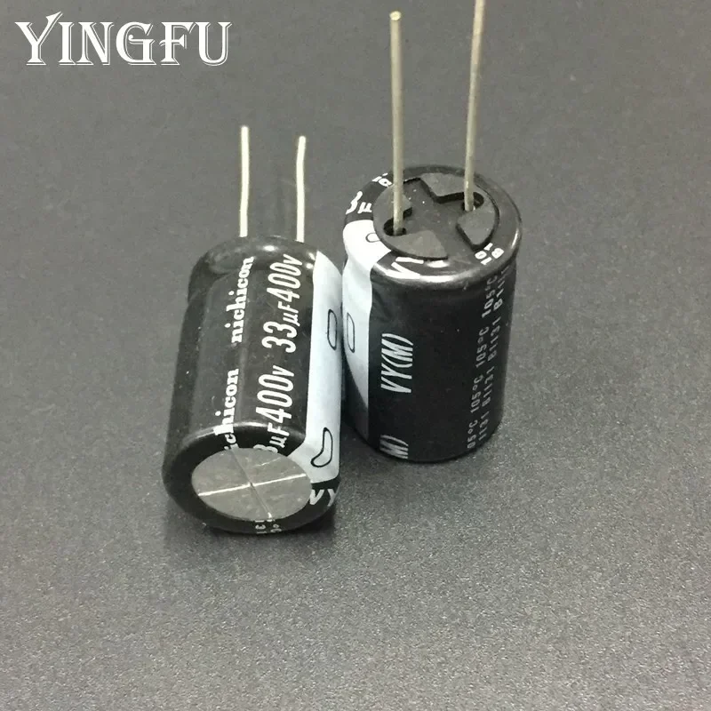 5Pcs 33UF/400V NICHICON VY Series 16x25mm 400V33uF Aluminum Electrolytic Capacitor