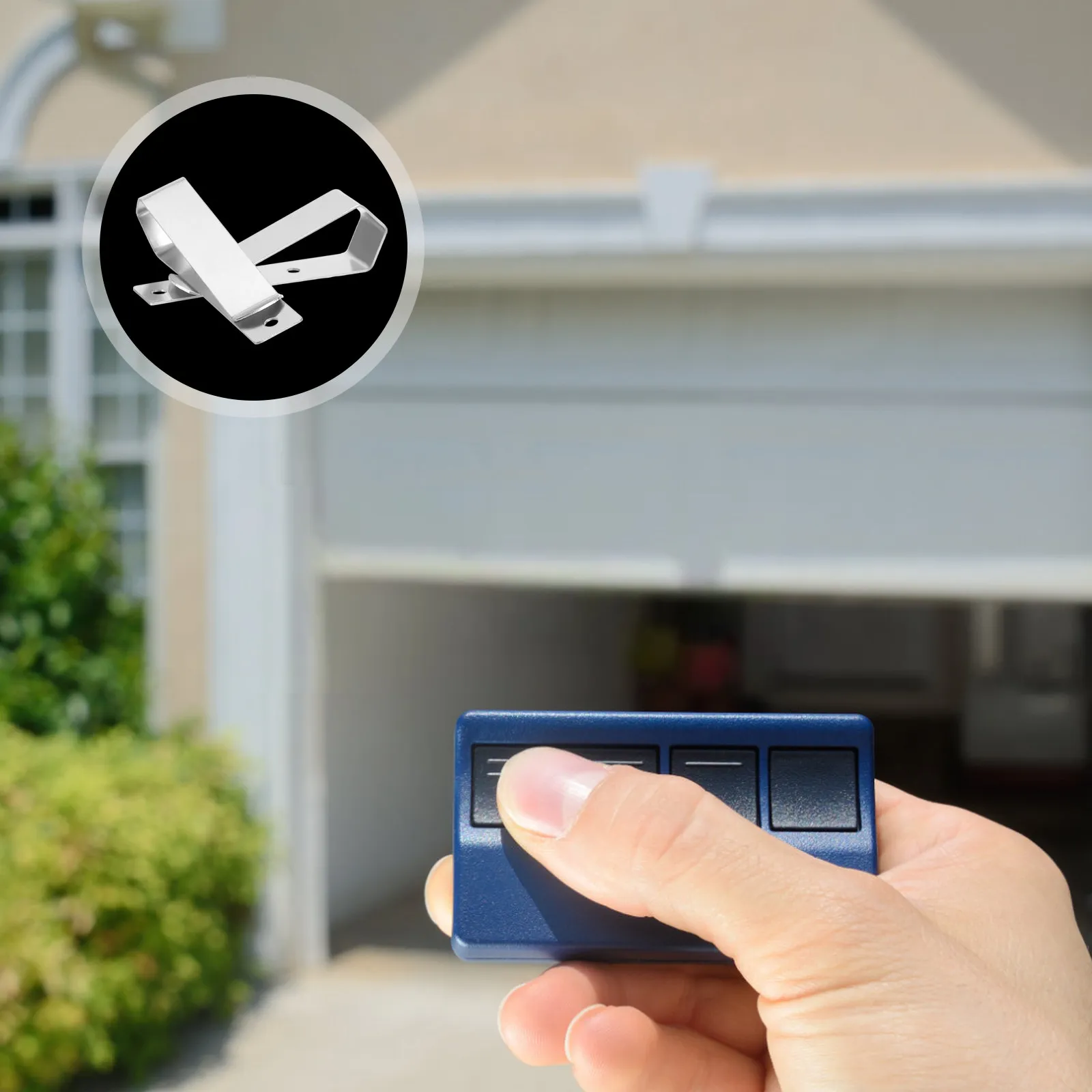10Pcs Garage Remote Visor Clip Holder Robust Weatherproof Garage Door Opener Remote Clip for Car Sun Visor Easy Install