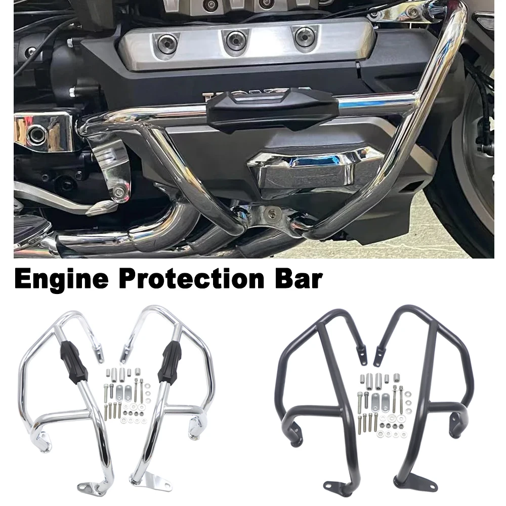 

For HONDA Gold Wing 1800 Goldwing GL1800 F6C 2018 2019 2020 Motorcycle Crash Bar Engine Tank Guard Cover Bumper Frame Protector