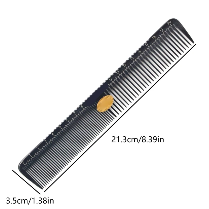 Peine para cortar con escala medida, cepillo peluquería con estilo dientes finos, envío directo