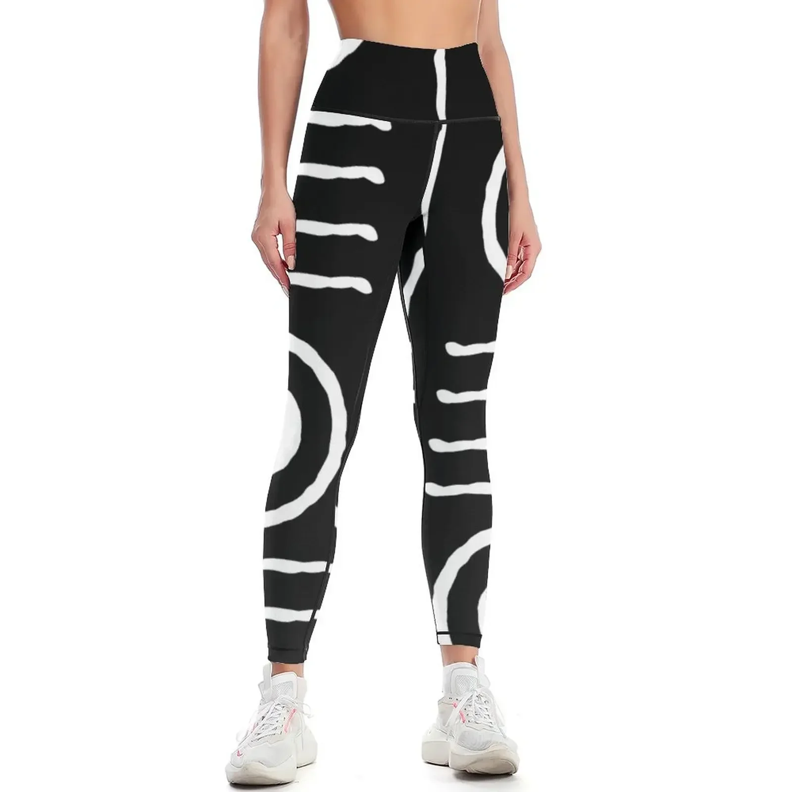 

Traditional African Mud Cloth Design Leggings push up tights for high waist harem pants Jogger pants Womens Leggings