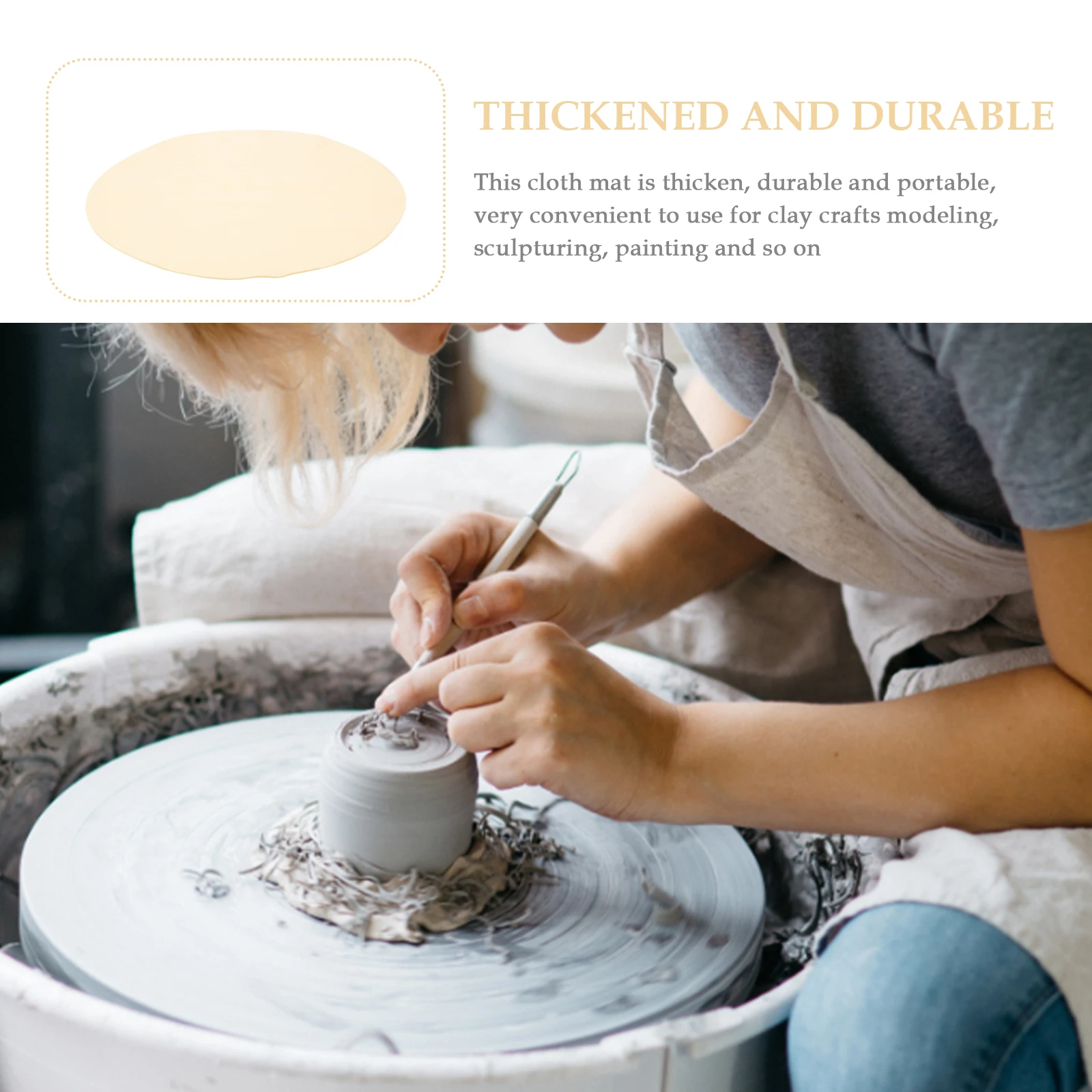 

Diy Pottery Sculpting Tool Durable Lightweight Cloth For Ceramic Art Throwing Accessories Sculpture Tools Pottery Making For