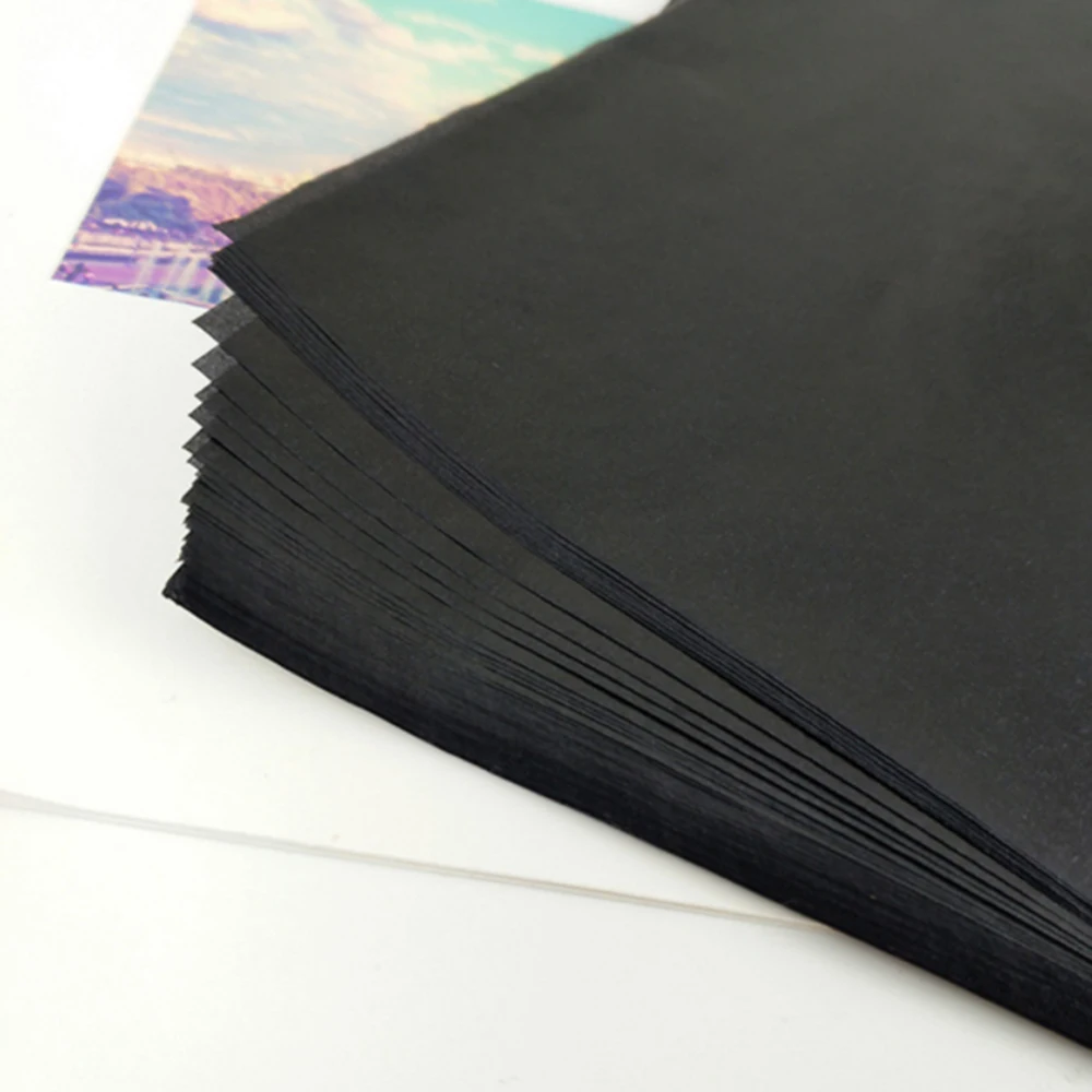 50pcs Carbon Paper  Double Sided Carbon Paper  Thin Type Stationery Paper  Copy Paper Office School Stationery