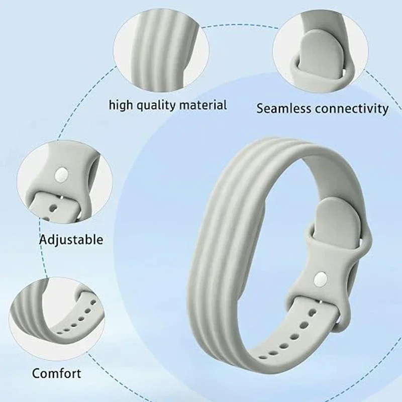 Nylonband + Silikonband für Google Fitbit Air Sports, atmungsaktives Armband als Ersatz für das Armband für Google Fitbit Air Correa – Detail 2
