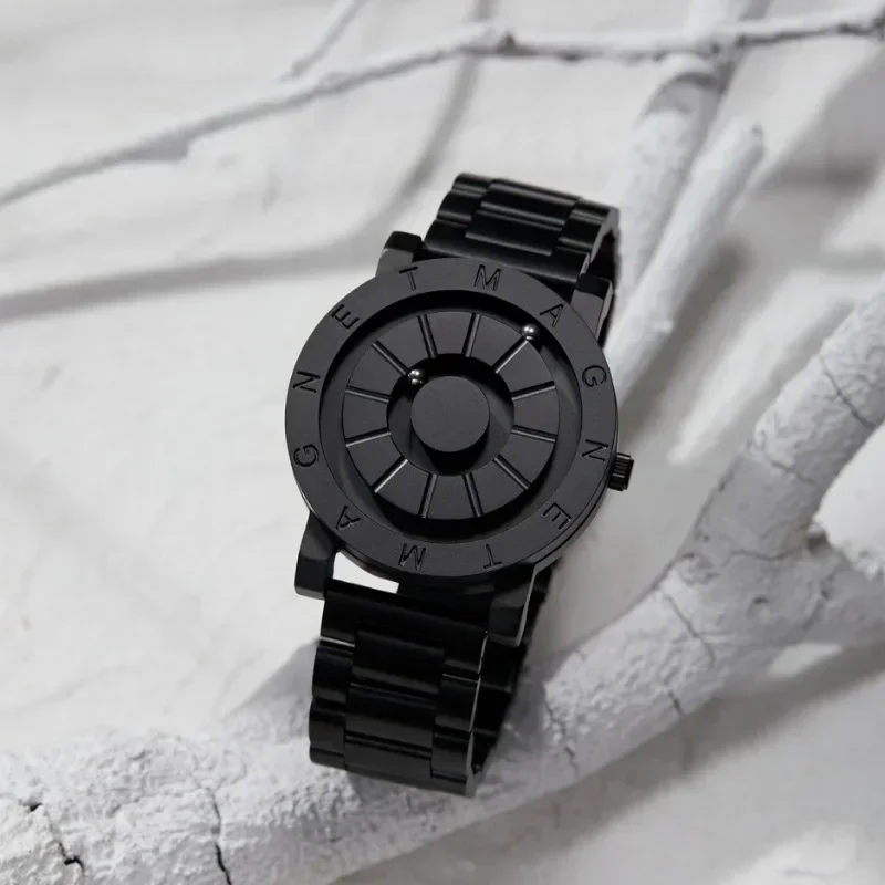 EUTOUR Jam Tangan Tak Berguna Levitasi Magnetik Jam Tangan Tahan Air Populer Retro Fashion Pria Teknologi Trendi