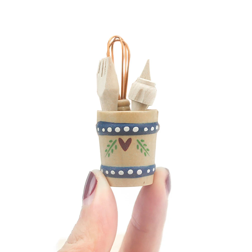 

1/12 миниатюрный кукольный домик, деревянная кухонная утварь, мини-ложка, лопата, модель игрушки для кукольного дома, аксессуары, украшение ob11 bjd