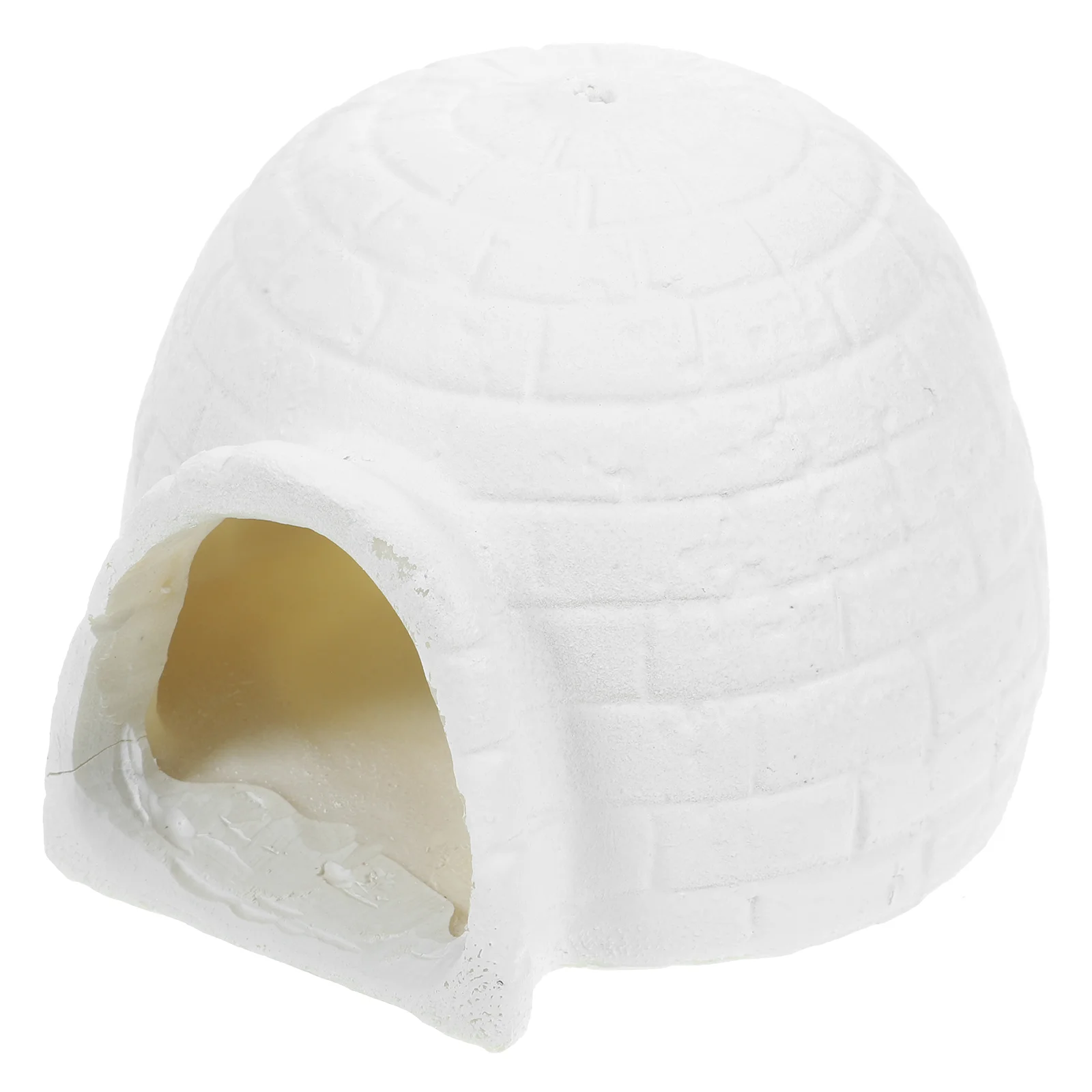 Miniature Igloo Simulation Kid Toys Ice House Decoration Coffee Realistic Polar Animal Resin