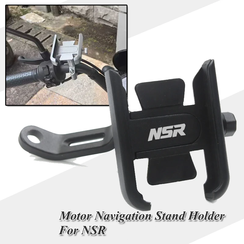 For Honda NSR250 NSR125 NSR 125 NSR 250 Motorcycle CNC Aluminum Accessories Handlebar Mobile Phone Holder GPS Stand Bracket