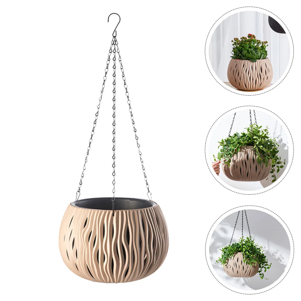 

Planter Pot Ceiling Hanging Flower Pot Wall Hanging Decor Plastic Flowerpot For Yard Bedroom Living Room Succulents