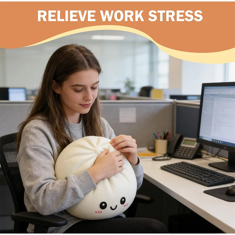 New 25cm Colorful Dumpling Big Stress Balls Reusable Low Rebound Decompression Dough Ball Unique Home Decoration Birthday Gift