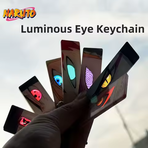 Naruto Anime Acrylic Key Ring Glowing Eyes Hanging Ornament for Car Bags - AliExpress 