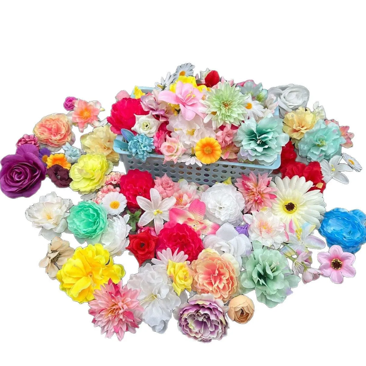 مجموعة واحدة، ستائر باب على شكل زهرة صناعية - زخارف معلقة على شكل زهور، مشهد شلال مياه الأمطار، مثالي لديكور الربيع والكريسماس