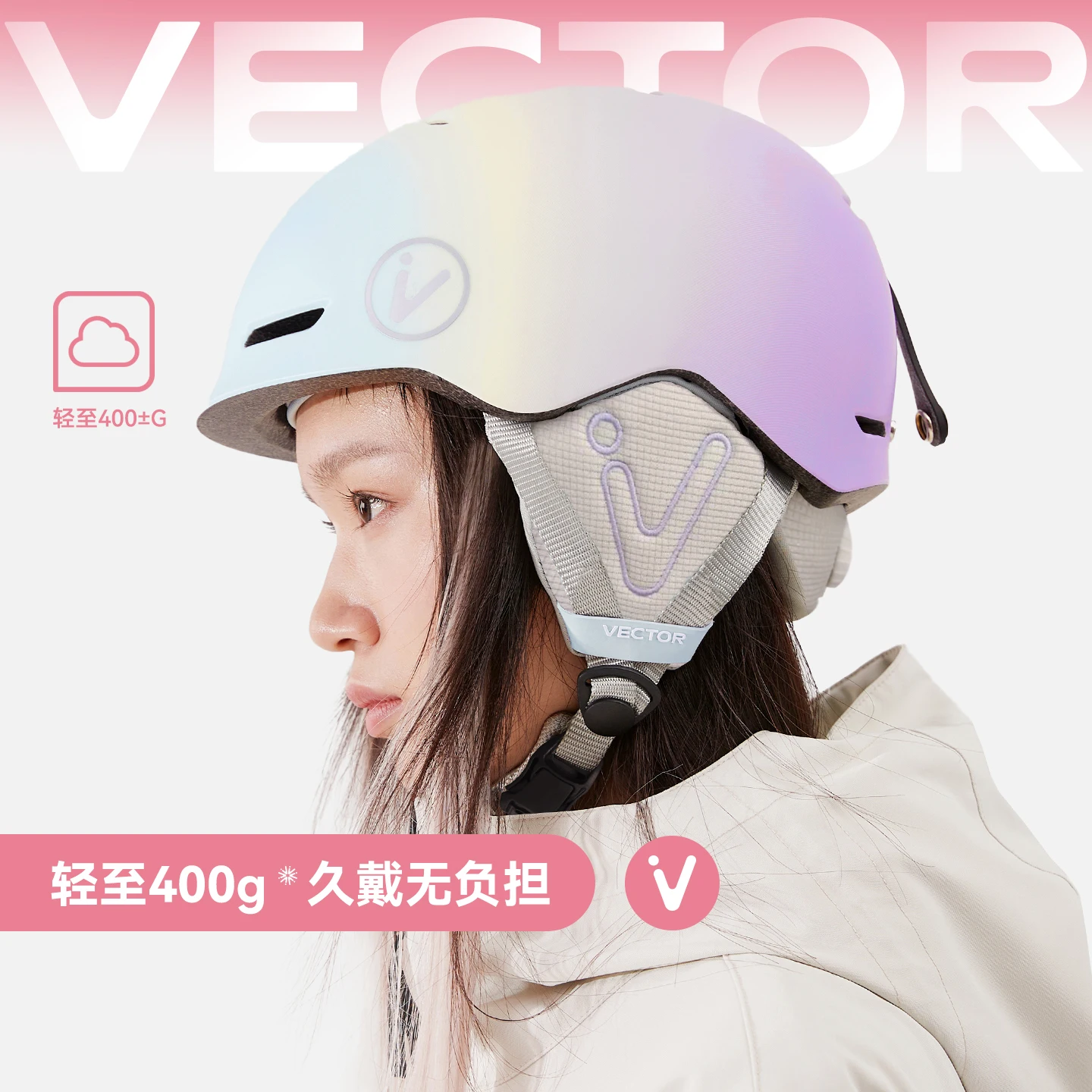 VECTOR Ski Snowboard Helmet Anti-Impact Removable Snow Helmet Cycling Motorcycle Skiing Protective Safety Helmet For Women Men