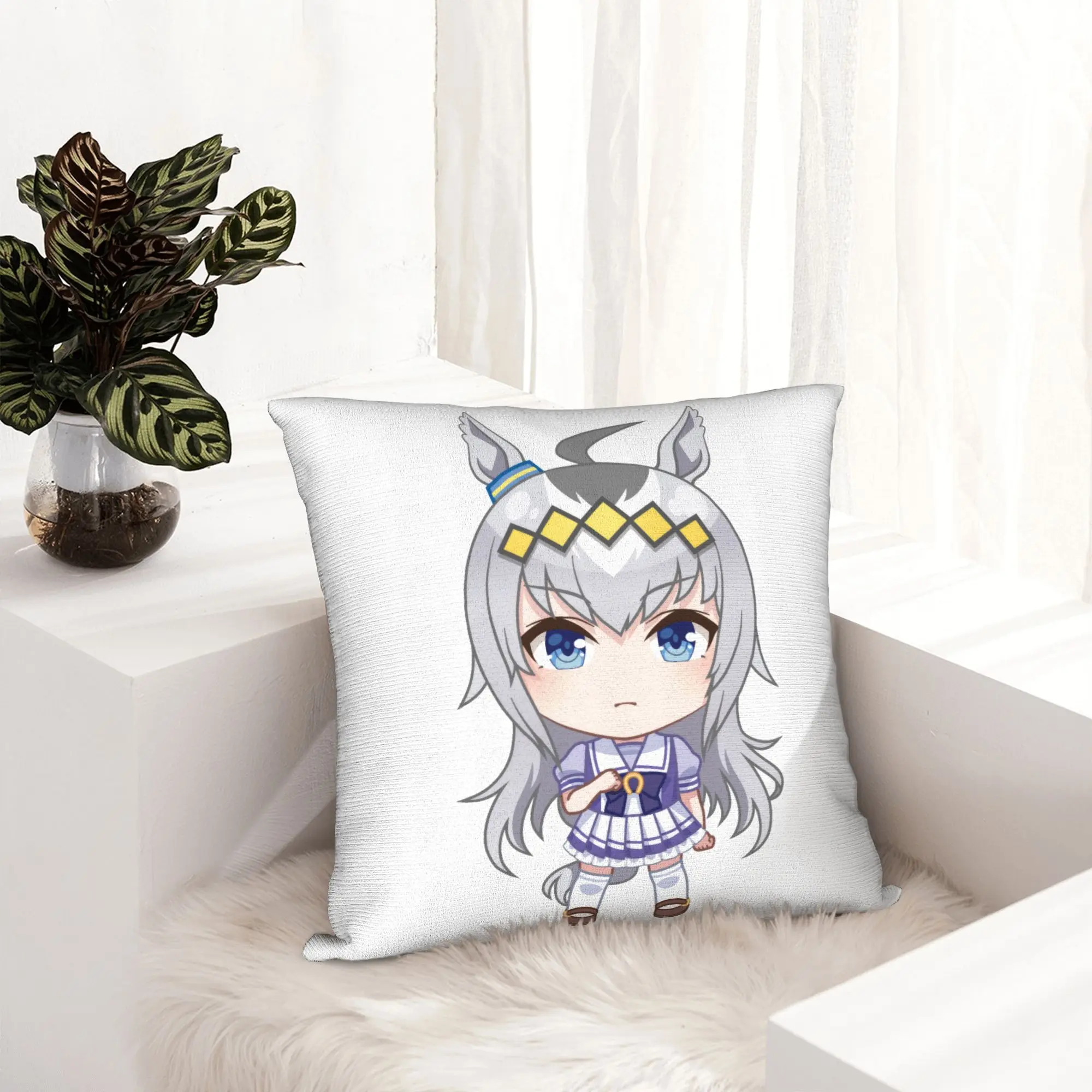 Anime Uma musume Pretty Derby Pillowcase Soft Cushion Cover Decoration  Throw Pillow Case Cover Home Zippered