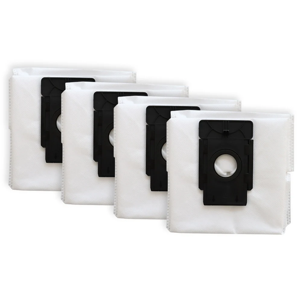 For TCL SWEEVA 6500 Non-woven Dust Bags Robot Vacuum Cleaner Bags Household Maintenance White black Easy Installation