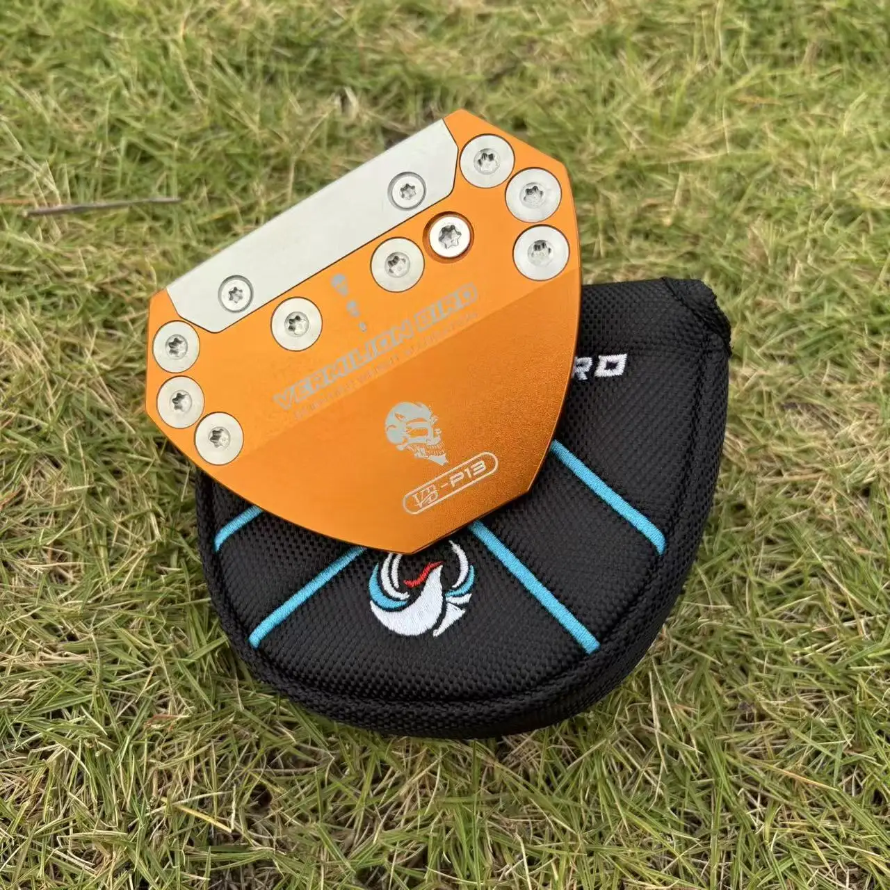 Vermilion Bird Skull Putter Head Unique Gothic Style Golf Putter for Men Right Hand Heavy Head for Accurate Putting