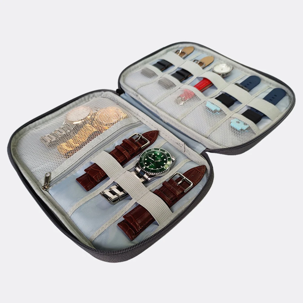 

Чехол для хранения ремешков для часов, нейлоновый, водонепроницаемый, органайзер для ремешков умных часов, чехол для переноски ремешков для часов, подходит для большинства размеров ремешков для часов