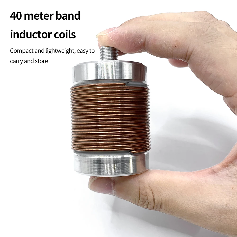 Antenna Inducted Coil 40 M Band Inductor Coil Portable SW Antenna Inducted Coil for Pac-12 Jpc-7 Shortwave Antenna