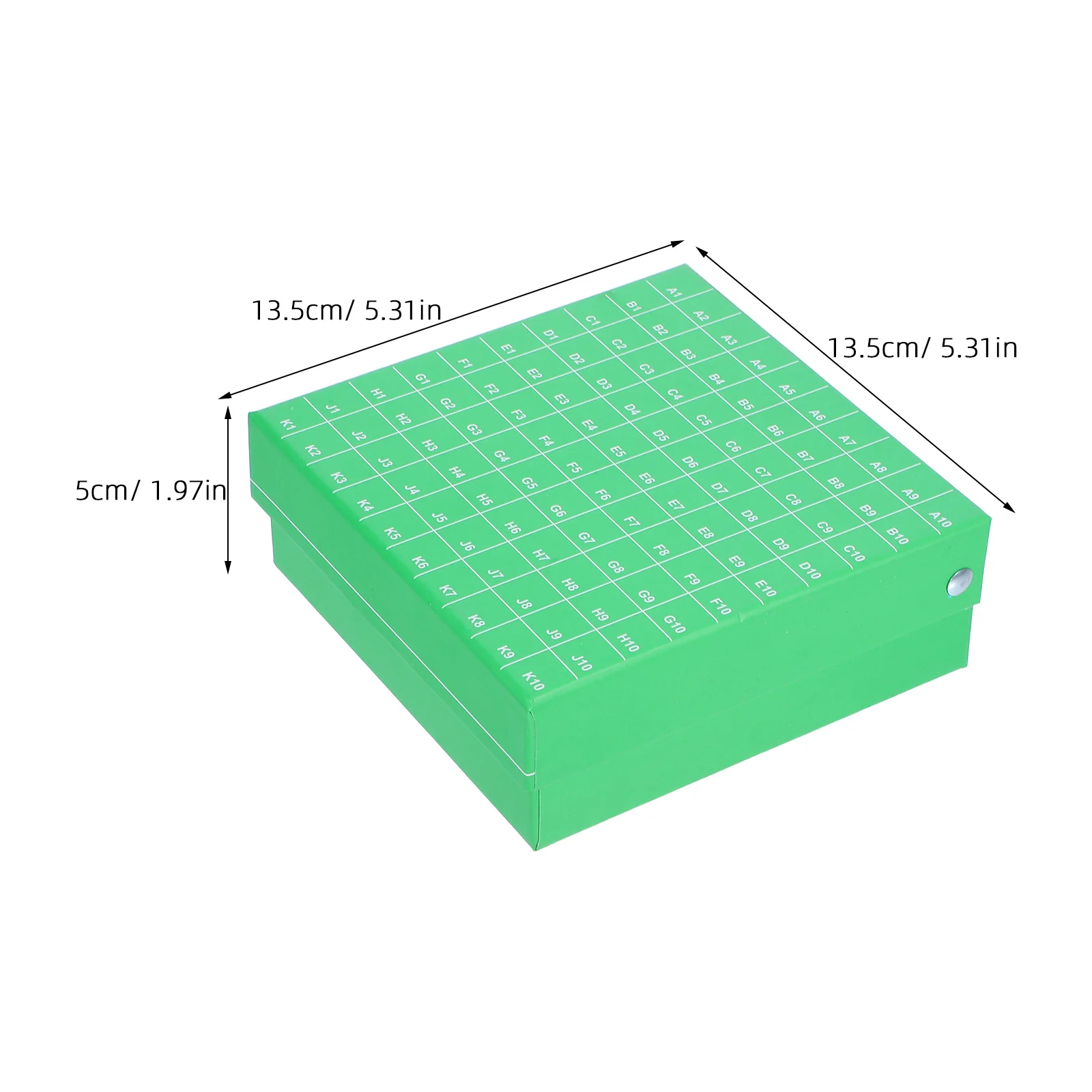 Cardboard Freezer Box With Lid 100-Well Lab Samples Storage Container For Test Tubes And Centrifuge Tubes Microtube Storage Box