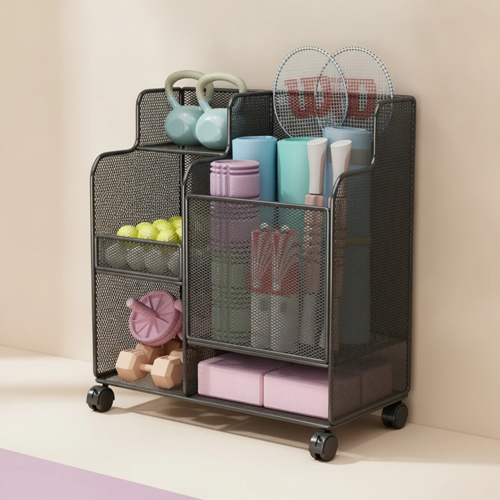 Sports Equipment Organizer wit - Sports Equipment Cart recension och pris