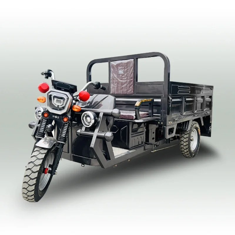 Heavy Duty Electric Cargo Vehicle 1800W High Speed Three Wheel  Bike Truck  Tricycle