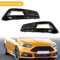 For Ford Focus ST 2015 2016 2017 2018 Front Bumper Fog Light Cover Grille Foglights Headlights Covers Frame Hole Car Accessories