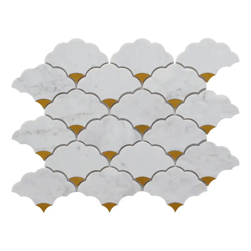 Medieval style marble, auspicious clouds, parquet background wall, entrance bathroom wall tiles