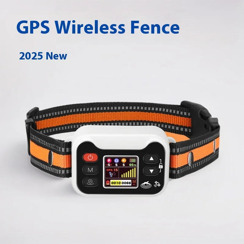 

2025 GPS Dog Fence System - Military-Grade Waterproof Collar, AI Training Modes & Real-Time Tracking, 2KM Range for Large Yards