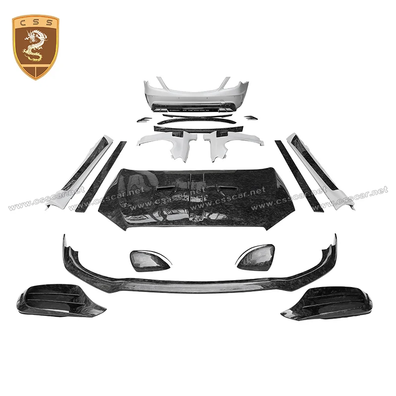 For Benz S Class W222.2 S63 Upgrade MSY Style Bodykit Hood Front Lip Spoiler Rear Bumper Fender Trims Car Side Rearview Mirrors