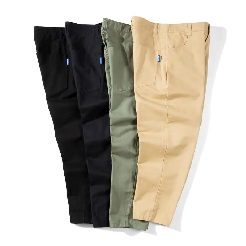 BEAMS Unisex Japanese Retro Tapered Straight Loose Casual Long Pants, Streetwear Drape Trousers, High Waist Baggy Wide Leg.