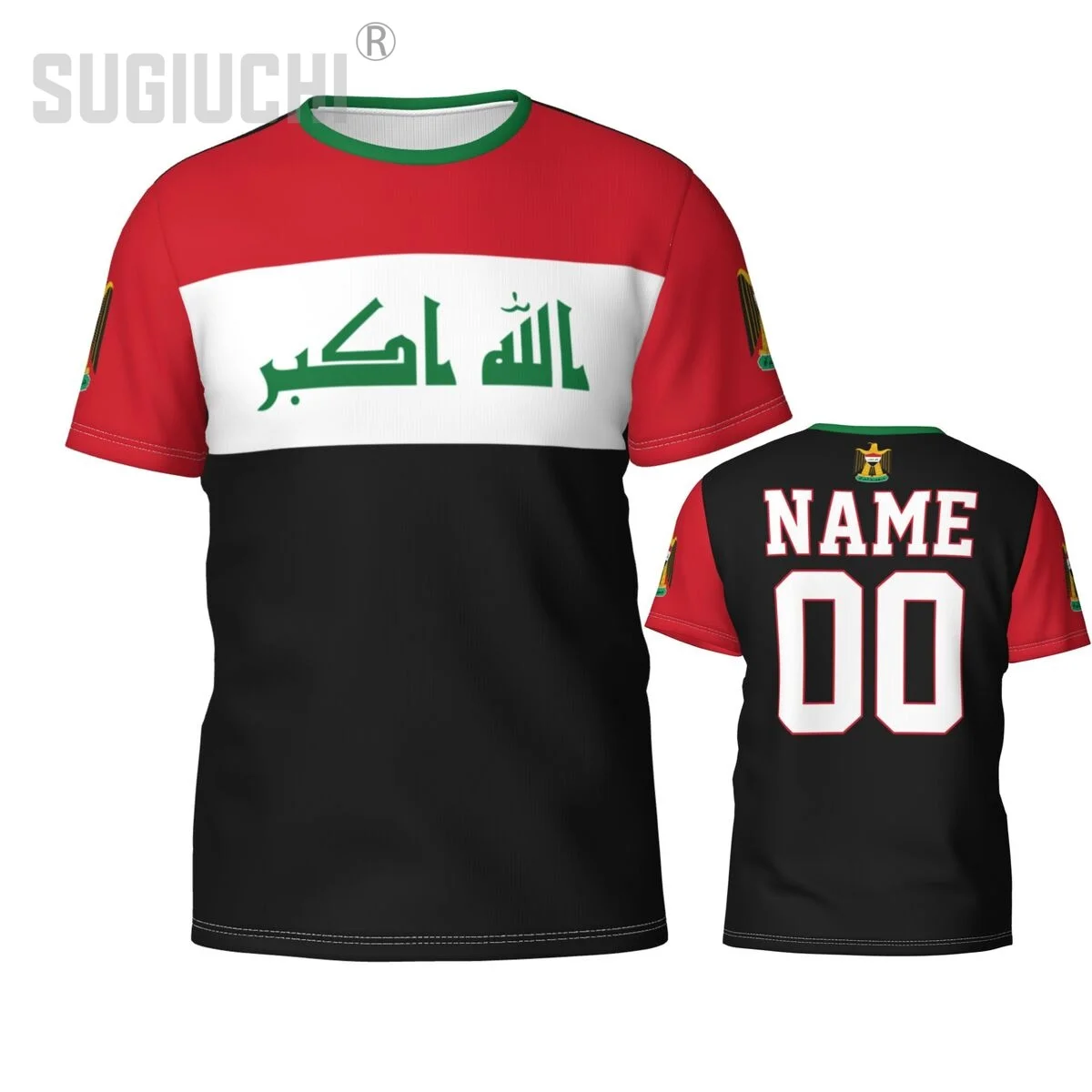 Custom Name Number Iraq Flag Emblem 3D T-shirts Clothes For Men Women Tees jersey Soccer Football Fans Gift T shirt