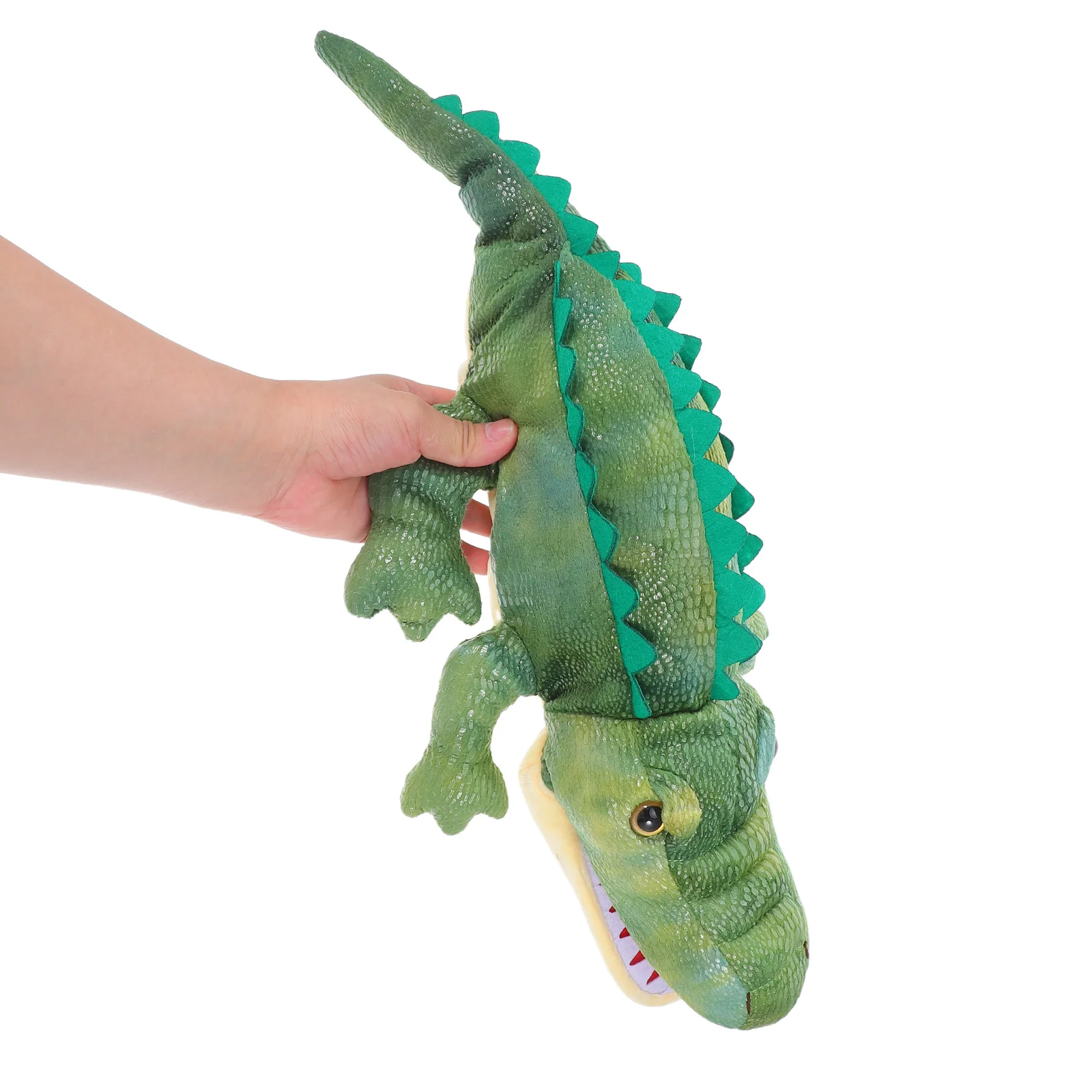 

Alligator Hand Puppet for Kids Movable Realistic Mouth Large Comfortable Fit Ideal for Storytelling Role Play Educational Games