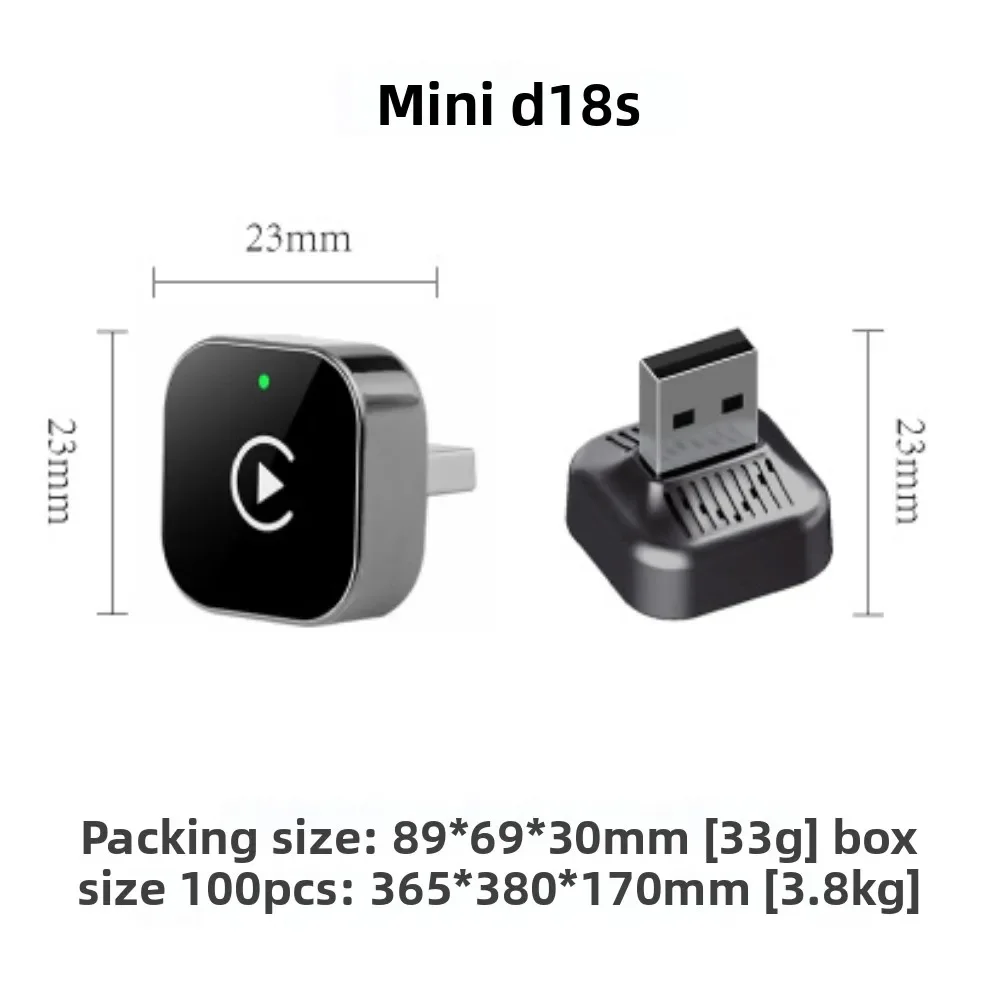 2 in 1 Wireless Conversion Box Wired  Android Auto Adapter For Car Multimedia Player