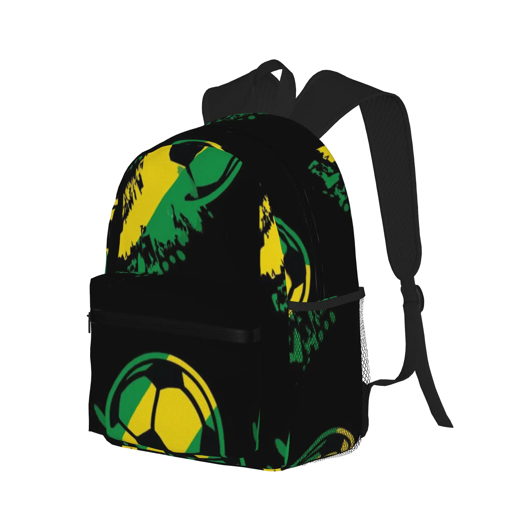 Brazil Soccer Flag Pride Football  Casual Backpack for Students and Adults Backpacks for women