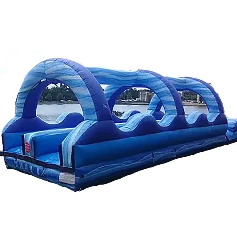 Mega inflatable Dolphin Water Slide with long slideway