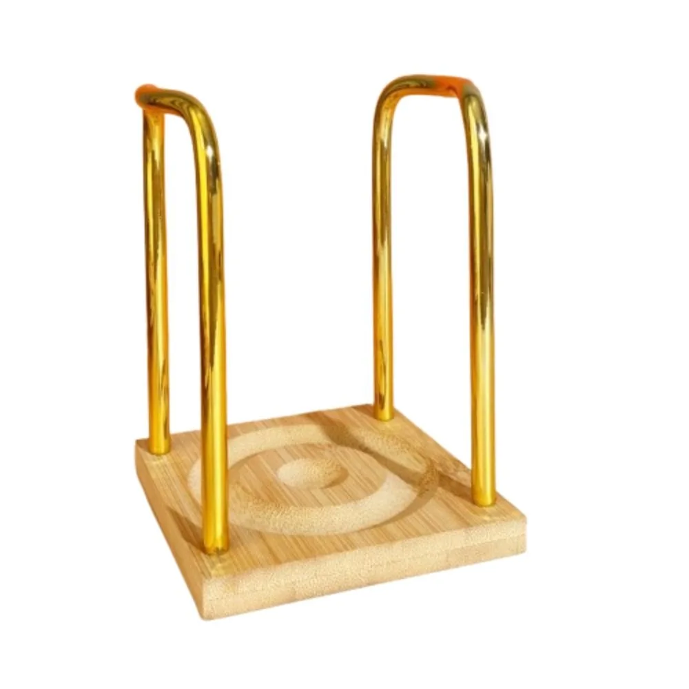 

Многофункциональная подставка для одноразовых стаканов в скандинавском стиле с деревянным основанием и удлиненным держателем для бумажных стаканов