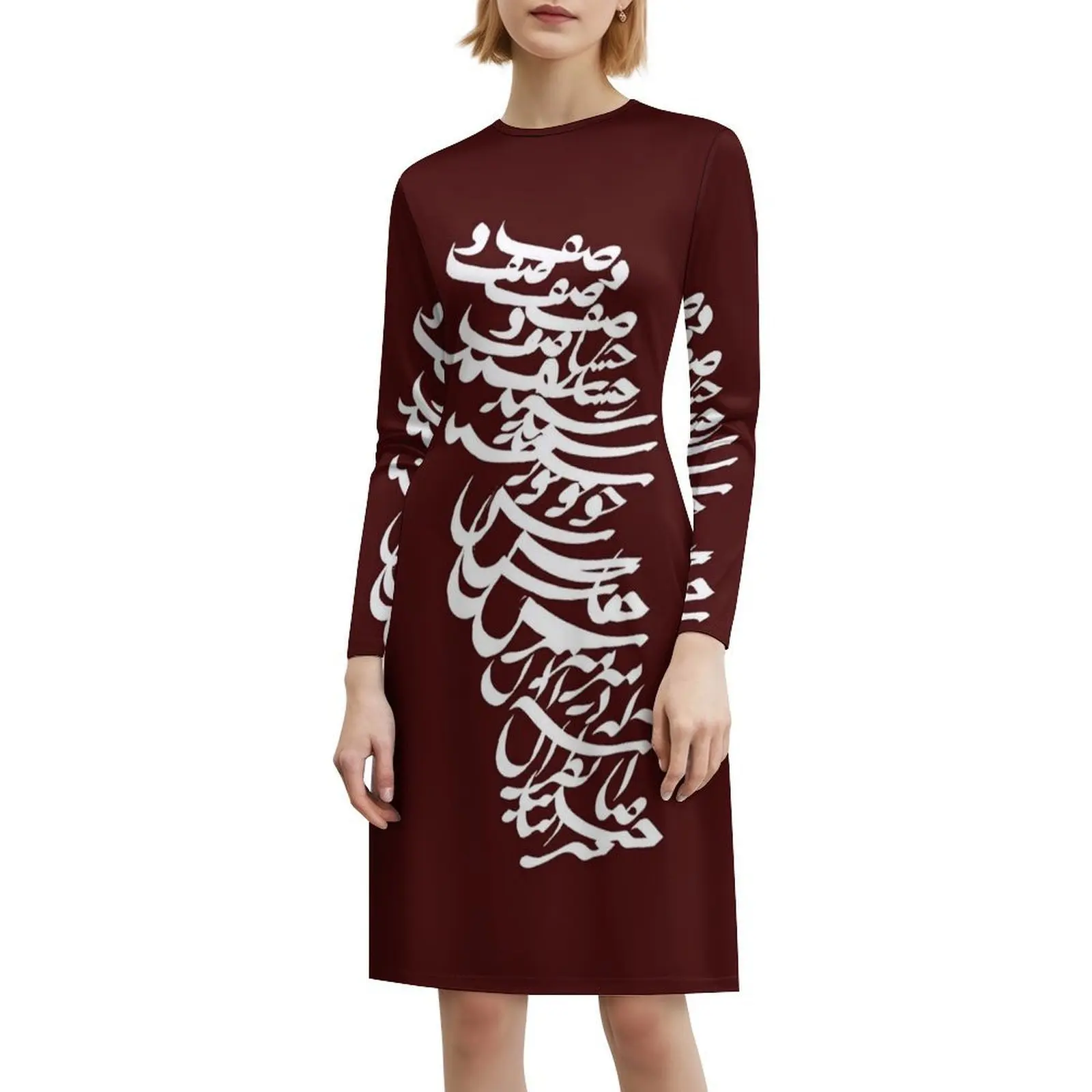 إيران وقصيدة إيران في الفارسي التي شيرت خمر فستان بوهيمي نفخة الأكمام أو بلا أكمام خيارات للنساء فستان إيران طهران #6