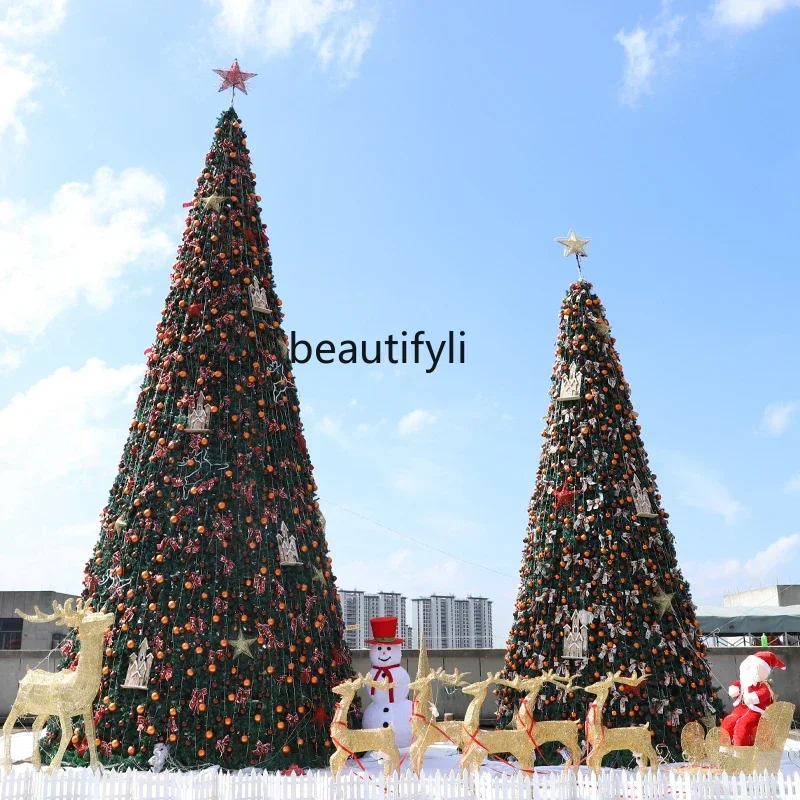 Large Christmas tree 4/5/6 meters outdoor luminous frame tree set Christmas decoration