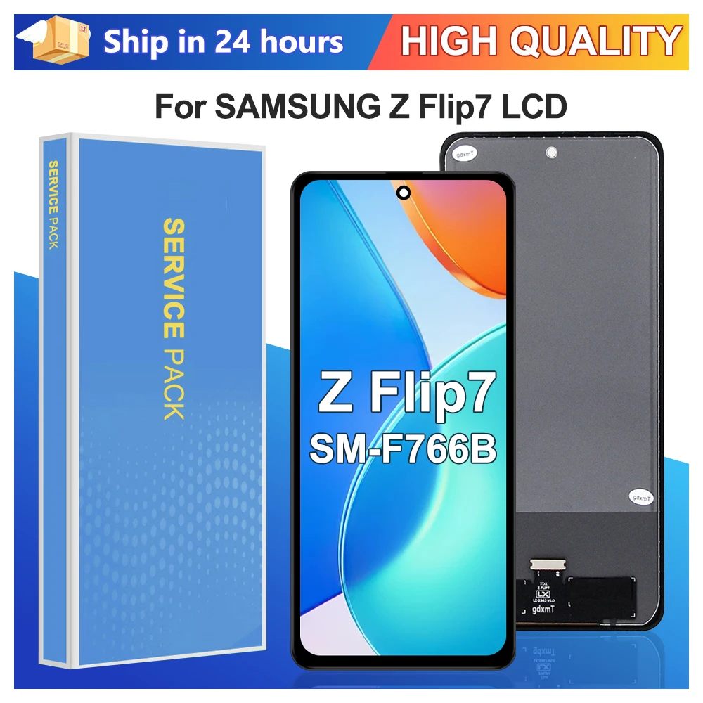 TFT Flip7 Screen For Samsung Z Flip 7 SM-F766B LCD Display Touch Screen Digitizer Assembly Replacement Does Not Support Folding